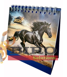 Calendar de masa CALUL NEGRU, 2026, 11x11x6cm